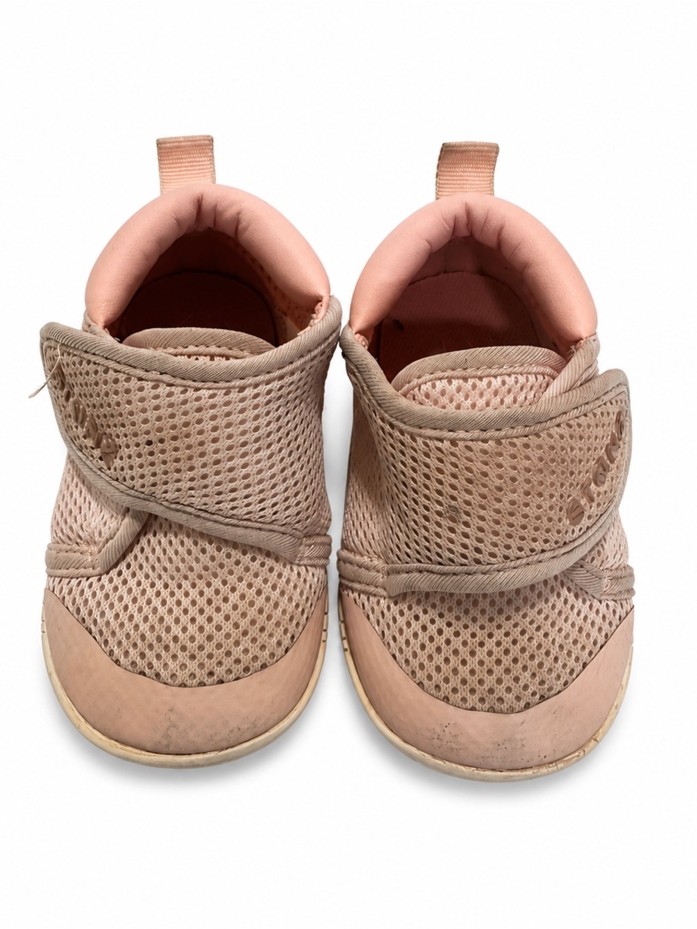 Stonz Kids Mesh Hook-and-Loop Sneakers in Pink